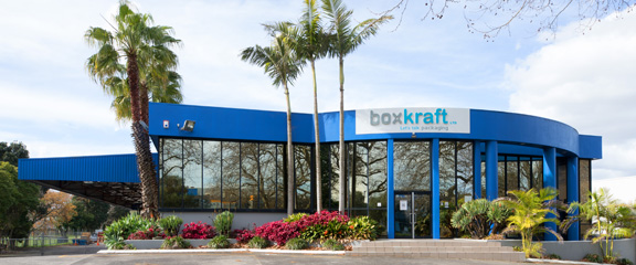 Exterior of BoxKraft Auckland headquarters in Penrose, NZ – custom packaging and carton manufacturer