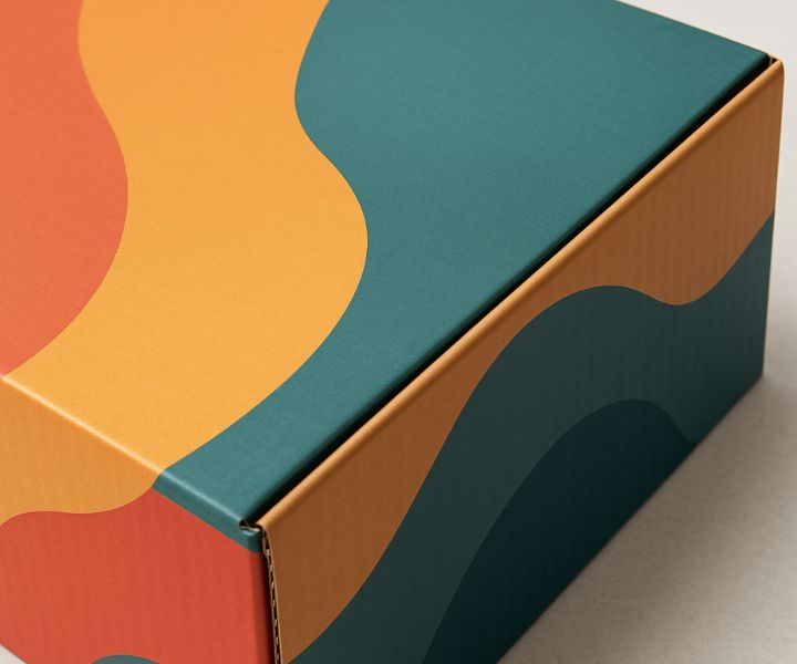 Litho laminated box showing premium offset printing on corrugated packaging – Boxkraft